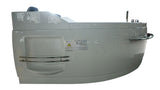 EagoUSA EAGO AM113ETL-R 5.5 ft Right Corner Acrylic White Whirlpool Bathtub for Two - AM113ETL-R