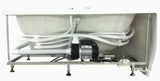 EagoUSA  AM125ETL 5 ft Corner Acrylic White Whirlpool Bathtub for Two w Fixtures - AM125ETL