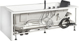 EagoUSA AM154ETL-R5 5 ft Acrylic White Rectangular Whirlpool Bathtub w/ Fixtures - AM154ETL-R5