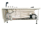EagoUSA EAGO AM161-R 59" Single Person Corner White Acrylic Whirlpool BathTub - AM161-R