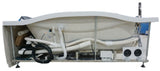 EagoUSA AM189ETL-L 6 ft Left Drain Acrylic White Whirlpool Bathtub w/ Fixtures - AM189ETL-L