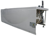 EagoUSA AM189ETL-R 6 ft Right Drain Acrylic White Whirlpool Bathtub w/ Fixtures - AM189ETL-R