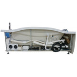 EagoUSA AM189ETL-R 6 ft Right Drain Acrylic White Whirlpool Bathtub w/ Fixtures - AM189ETL-R