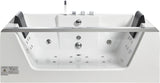EagoUSA  AM196ETL 6 ft Clear Rectangular Acrylic Whirlpool Bathtub for Two - AM196ETL