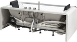 EagoUSA  AM196ETL 6 ft Clear Rectangular Acrylic Whirlpool Bathtub for Two - AM196ETL