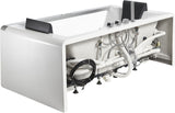 EagoUSA  AM196ETL 6 ft Clear Rectangular Acrylic Whirlpool Bathtub for Two - AM196ETL
