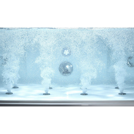 EAGO 6 ft Clear Rectangular Acrylic Whirlpool Bathtub for Two AM196ETL