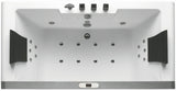 EagoUSA  AM196ETL 6 ft Clear Rectangular Acrylic Whirlpool Bathtub for Two - AM196ETL