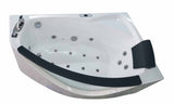 EagoUSA AM198ETL-L 5 ft Clear Rounded Left Corner Acrylic Whirlpool Bathtub - AM198ETL-L