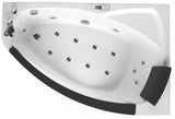 EagoUSA AM198ETL-L 5 ft Clear Rounded Left Corner Acrylic Whirlpool Bathtub - AM198ETL-L