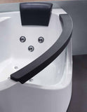 EagoUSA AM198ETL-L 5 ft Clear Rounded Left Corner Acrylic Whirlpool Bathtub - AM198ETL-L