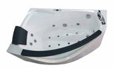 EagoUSA AM198ETL-R 5 ft Clear Rounded Right Corner Acrylic Whirlpool Bathtub - AM198ETL-R