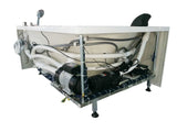 EagoUSA AM198ETL-R 5 ft Clear Rounded Right Corner Acrylic Whirlpool Bathtub - AM198ETL-R