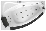 EagoUSA AM198ETL-R 5 ft Clear Rounded Right Corner Acrylic Whirlpool Bathtub - AM198ETL-R