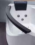 EagoUSA AM198ETL-R 5 ft Clear Rounded Right Corner Acrylic Whirlpool Bathtub - AM198ETL-R