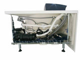 EagoUSA AM198ETL-R 5 ft Clear Rounded Right Corner Acrylic Whirlpool Bathtub - AM198ETL-R