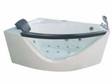 EagoUSA AM198ETL-R 5 ft Clear Rounded Right Corner Acrylic Whirlpool Bathtub - AM198ETL-R