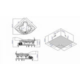 EagoUSA  AM208ETL 5 ft Corner Acrylic White Waterfall Whirlpool Bathtub for Two - AM208ETL
