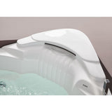 EagoUSA AM505ETL 5 ft Corner Acrylic White Waterfall Whirlpool Bathtub for Two - AM505ETL
