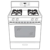 HOTPOINT  30" Free-Standing Standard Clean Gas Range - RGBS400DMBB-KT