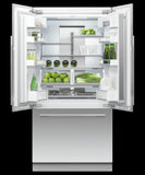 FISHER & PAYKEL RS36A72J1N Integrated French Door Refrigerator Freezer, 36", Ice - RS36A72J1N-KT