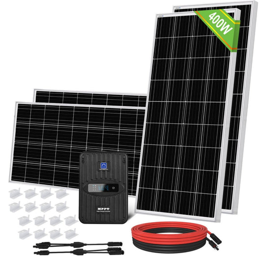 Eco-Worthy 400W 12V 4x100W Complete MPPT Off Grid Solar Kit
