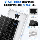 Eco-Worthy 500W 600W 12V 400W Wind+1/2x 100W Solar Solar Wind Hybrid Kit