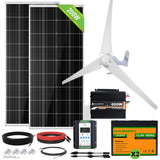 Eco-Worthy 500W 600W 12V 400W Wind+1/2x 100W Solar Solar Wind Hybrid Kit