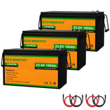 Eco-Worthy LiFePO4 24V 100Ah Lithium Iron Phosphate Battery