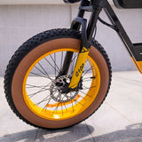 HappyRun 1000W Fastest Ebike G100 Dual Batteries - G100-Orange