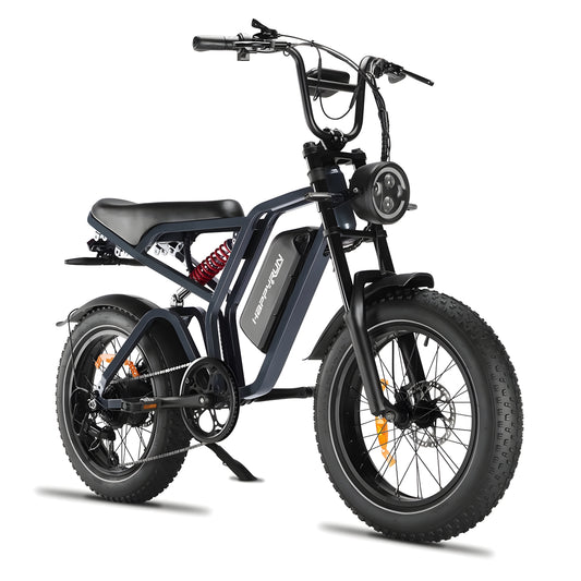 Happyrun Tank G60 Pro 1000W Moped Style Offroad Electric Bike Fat Tire - G60pro