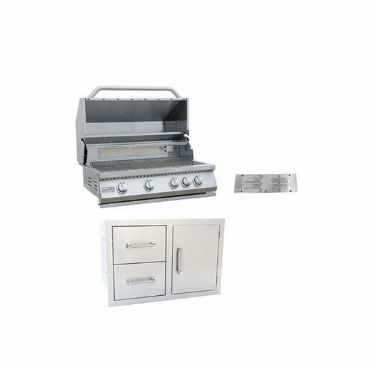 KOKOMO 3 PIECE OUTDOOR KITCHEN PACKAGE DEAL! - KO-4BG-ALPDC-IDVT