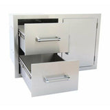 KOKOMO 7 PIECE OUTDOOR KITCHEN PACKAGE DEAL! - KO-4BG-GRDL-CMBO-FRG-VT-IRSB-CVR