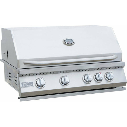 KOKOMO 7 PIECE OUTDOOR KITCHEN PACKAGE DEAL! - KO-4BG-GRDL-CMBO-FRG-VT-IRSB-CVR