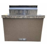 KOKOMO Fiji 4' BBQ Island with 4 Burner Built-In BBQ Grill - FIJI