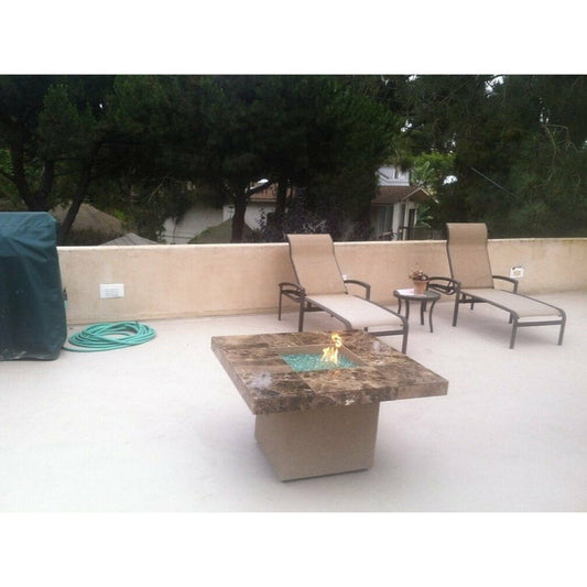KOKOMO Jamaica Fire Table with fire-glass
