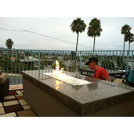 KOKOMO Entertainer Outdoor Fire Pit with fire-glass LP or NG