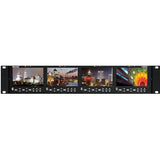 Marshall V-MD434-3GSDI Four 4.3" Wide Screen Rack Unit with 4 x 3GSDI Input Modules Installed - VMD4343GSDI