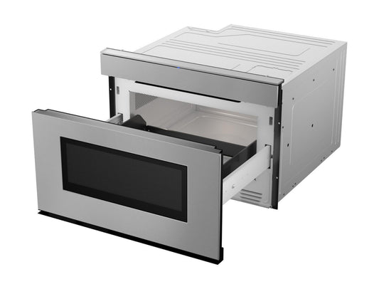 SHARP  24 in. 1.2 cu. ft. 950W Sharp Stainless Steel Smart Easy Wave Open Microwave Drawer Oven - SMD2479JS-KT