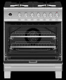 FISHER & PAYKEL OR30SCG6X1 Dual Fuel Range, 30", 4 Burners, Self-cleaning - OR30SCG6X1-KT