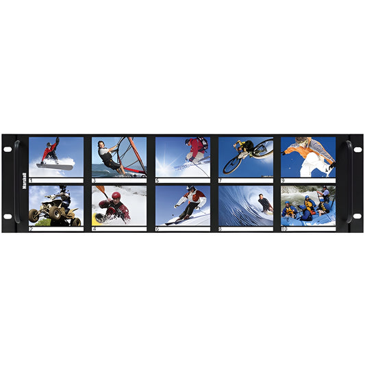 Marshall V-R35P-SDI 3.5"X10 LCD Rack Mount w/SDI Loop Thru - VR35PSDI