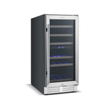 Costway Wine Cooler with Temperature Memory Dual Zone 30-Bottle Capacity New - FP10125US-SL