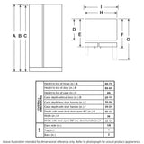 GE Appliances GE SIDE BY SIDE 25 3 CF E2E GLASS  LED - GSS25GMPES