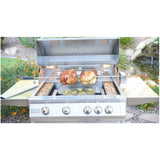 KOKOMO 32" 4-Burner BBQ Grill, Lights & Locking Casters - KO-BAK4BG-PRO