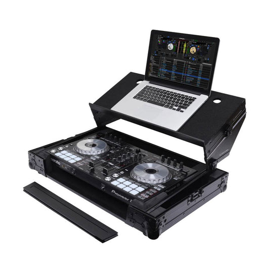 Odyssey Pioneer DDJ-SR / DDJ-SR2 Flight Case with Angle Glide Platform, Black - 188053