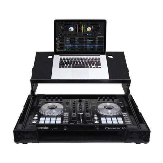 Odyssey Pioneer DDJ-SR / DDJ-SR2 Flight Case with Angle Glide Platform, Black - 188053