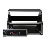 Odyssey DJ Flight Glide Style Combo Rack Case with 10U Top Slat and 2U Vertical - 188045
