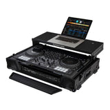 Odyssey Pioneer Flight Case with 1U Rack Space Glide Platform and Wheels, Black - 188056