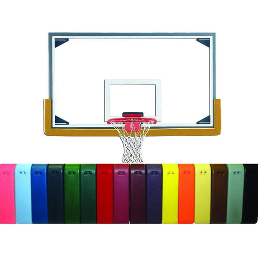 iDeal Gared 42" x 72" Collegiate Basketball Glass Backboard Package PKLXP20PM - PKLXP20PM