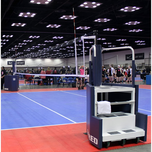 Gared GoCourt One-Court Portable Volleyball Net System w/ Ref Stand - 8500